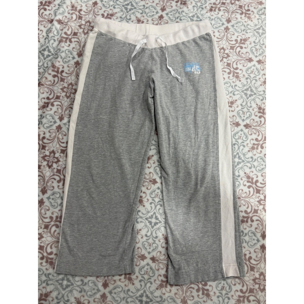 Gear For Sports USNA Naval Academy 45 Sweatpants Gray Cropped Wide Leg Mens M
